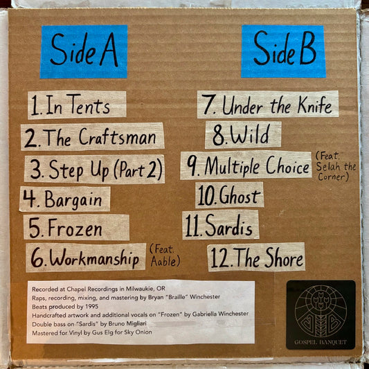 Braille "Handcrafted Raps" (Limited Transparent Red Vinyl - 100 Copies)