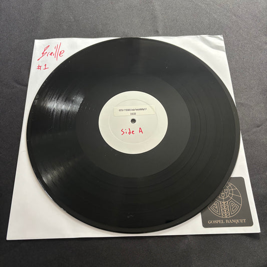 Braille "Handcrafted Raps" (Limited Black Test Press - 4 copies)