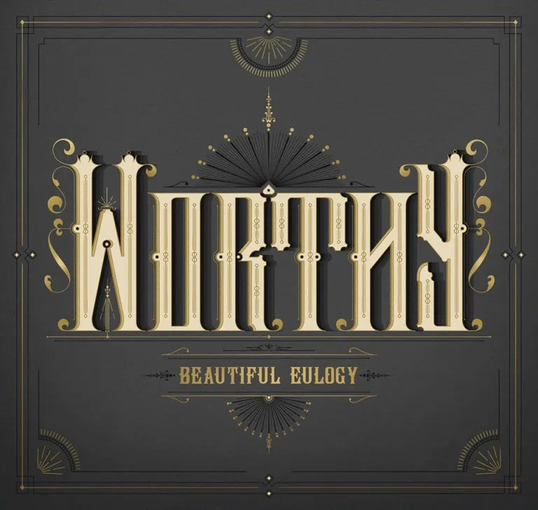 Beautiful Eulogy "Worthy" (cream w/ gold)