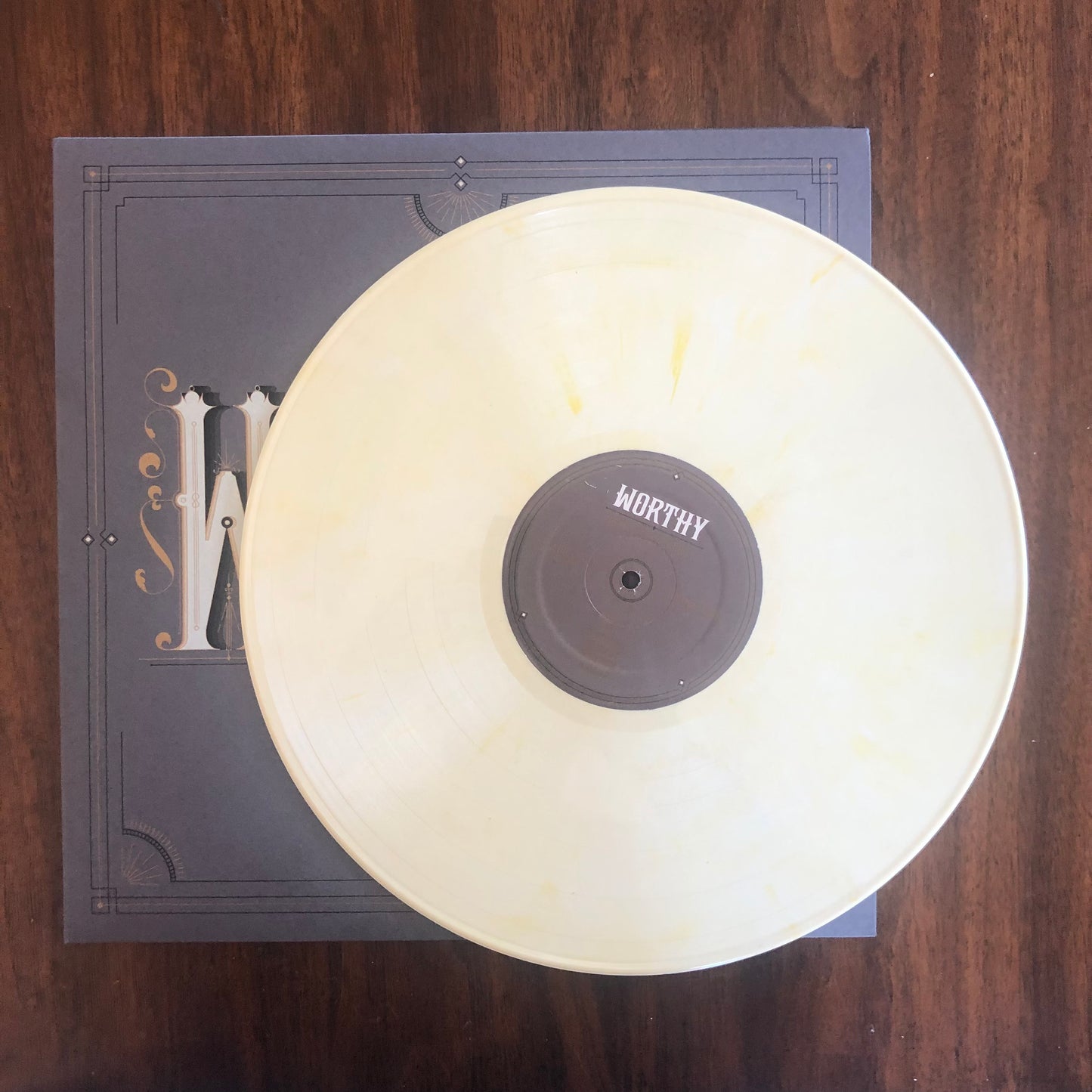 Beautiful Eulogy "Worthy" (cream w/ gold)