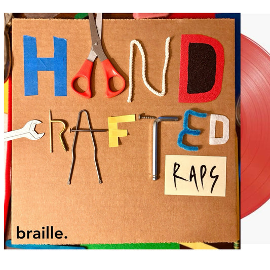 Braille "Handcrafted Raps" (Limited Transparent Red Vinyl - 100 Copies)